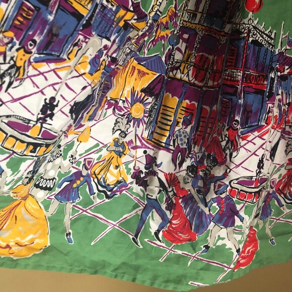 NWT Trashy Diva Carnival Mardi Gras print Trixie dress - Picture 7 of 9